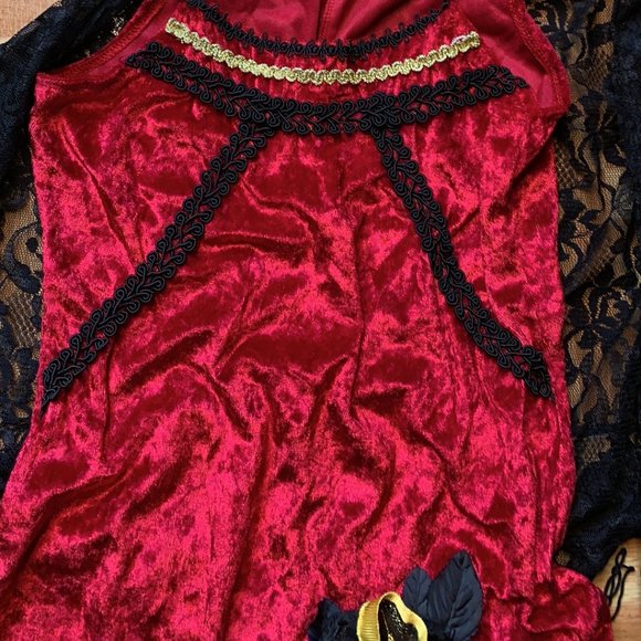 Donated Flamenco Spanish Dancer Costume w/ Shawl - Adult OS LNC - Picture 3 of 15